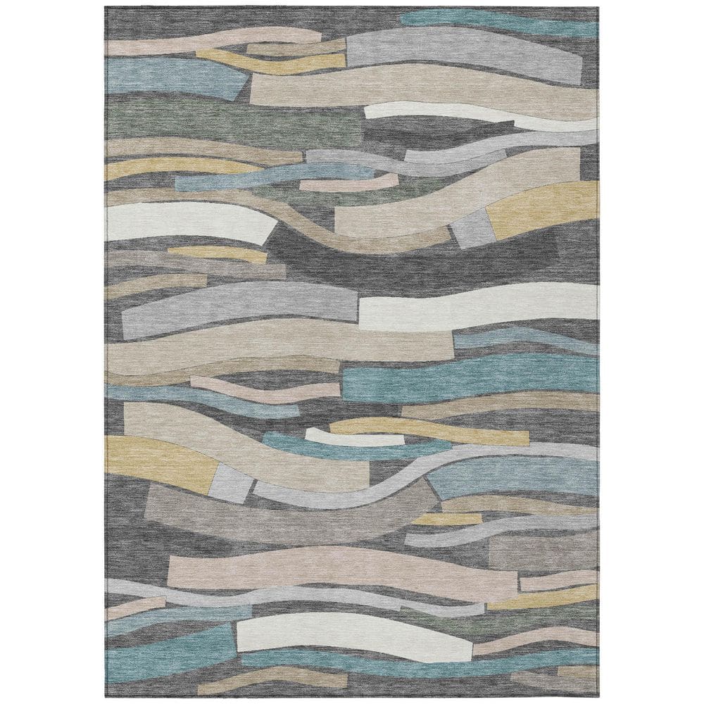 Chantille Machine Washable Indoor/Outdoor Abstract ACN2776 Gray 9 ft. x 12 ft. Area Rug price history on PriceWatchPro