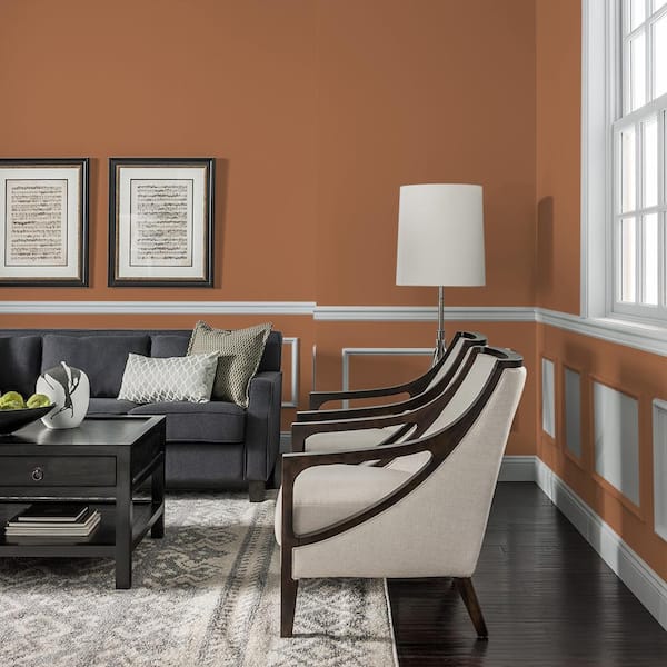 Glidden 8 oz. PPG1069-6 Foxfire Brown Satin Interior Paint Sample