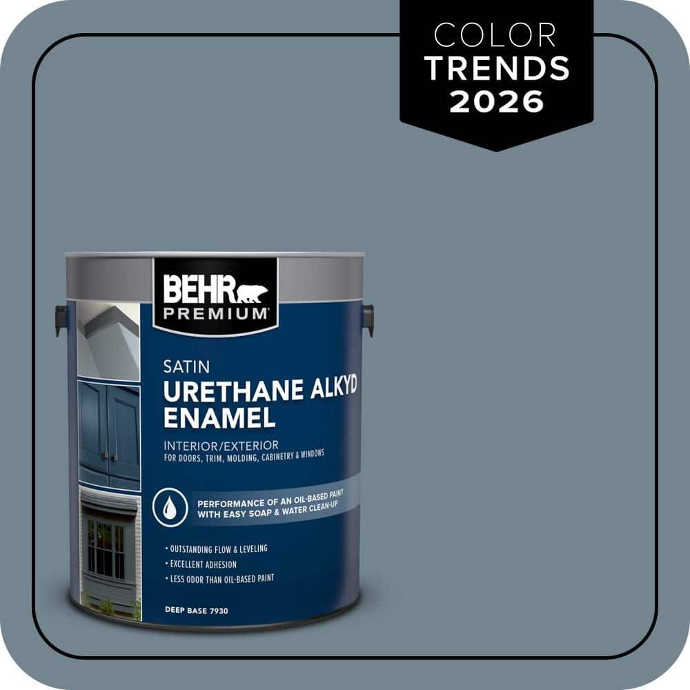 BEHR PREMIUM 1 gal. #N480-5 Adirondack Blue Urethane Alkyd Satin
