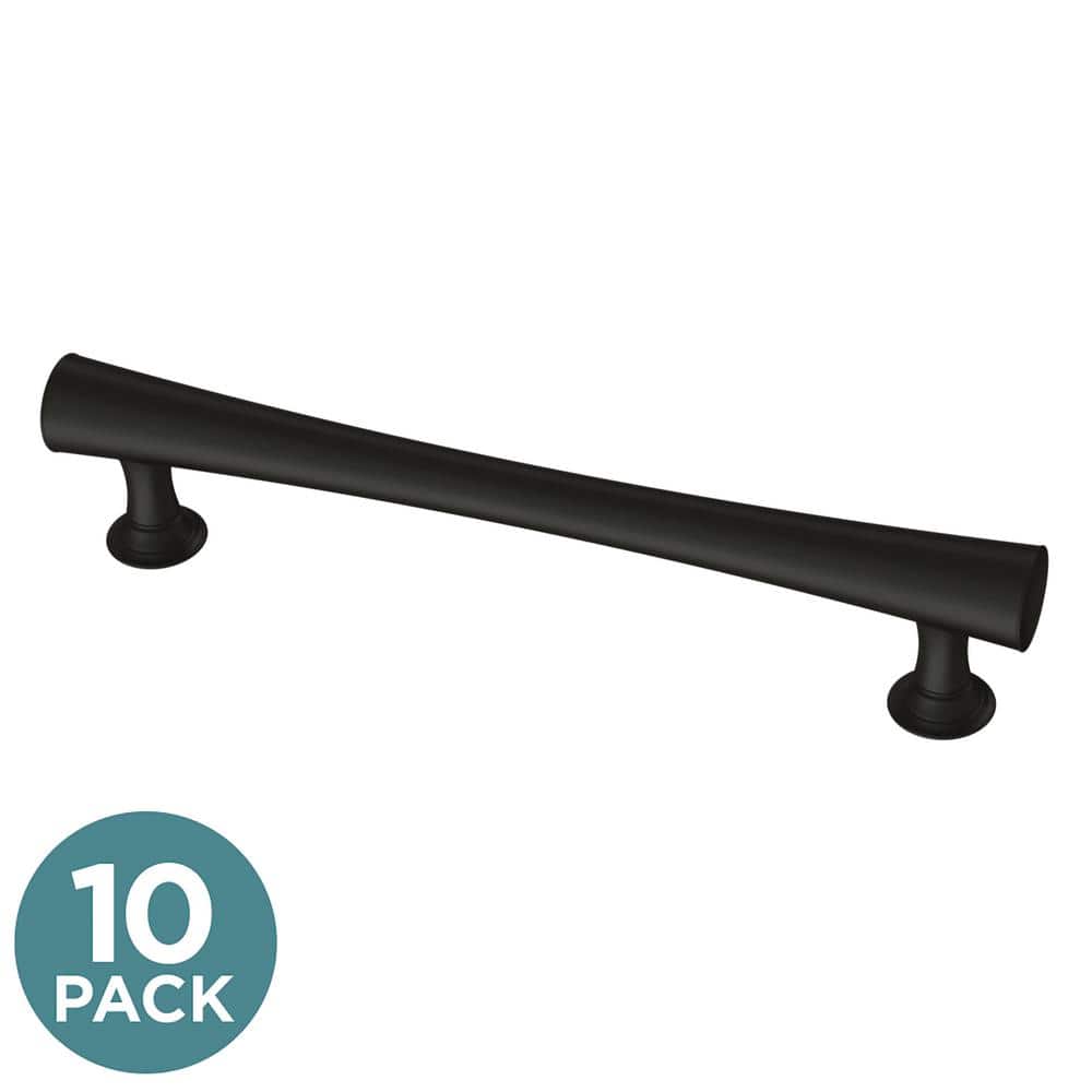 10-Pack Drum 5-1/16 in. (128 mm) Modern Matte Black Cabinet Drawer Pulls price history on PriceWatchPro