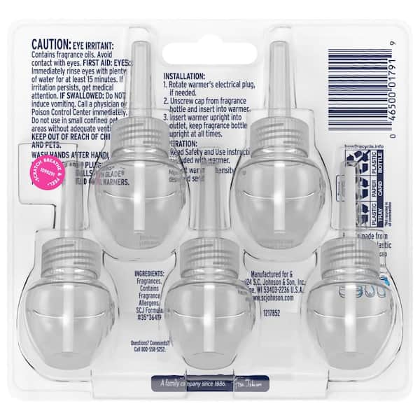 Glade - 3.35 fl. oz. Exotic Tropical Blossoms Scented Oil Plug-In Air Freshener Refill (5-Count)