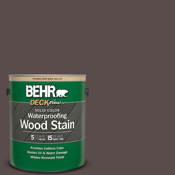 BEHR DECKplus 1 gal. #HDC-AC-07 Oak Creek Solid Color Waterproofing Exterior Wood Stain