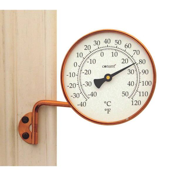 Unbranded Vermont Dial Thermometer Living in Copper