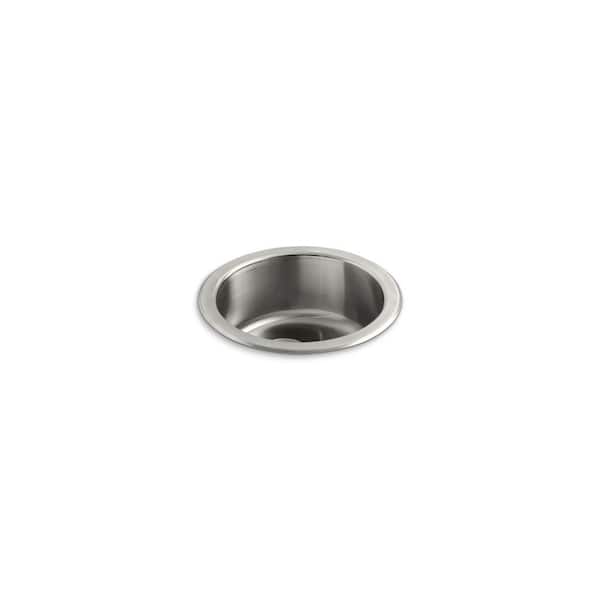 KOHLER Undertone Drop-In/Undermount Stainless Steel 18 in. Single Basin Kitchen Sink