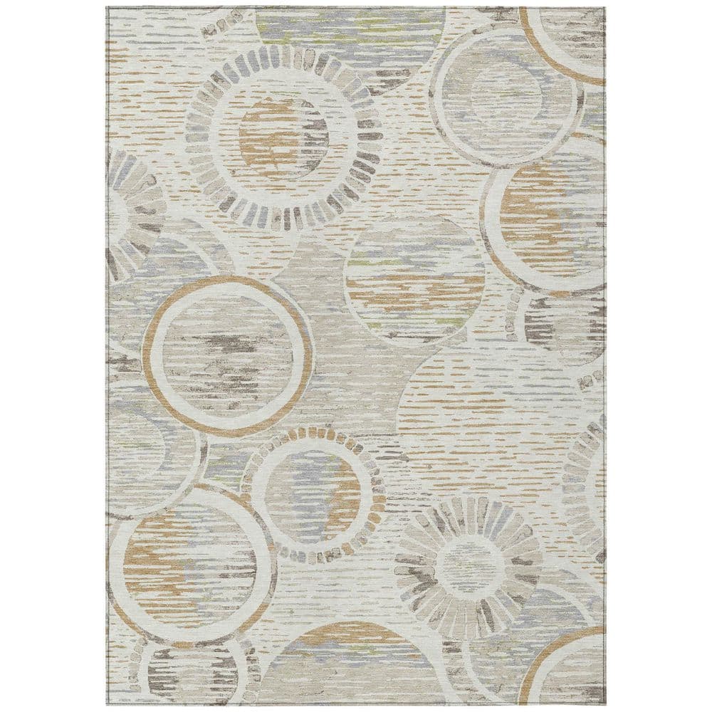 Chantille Machine Washable Indoor/Outdoor Abstract ACN2633 Ivory 3 ft. x 4 ft. Area Rug price history on PriceWatchPro