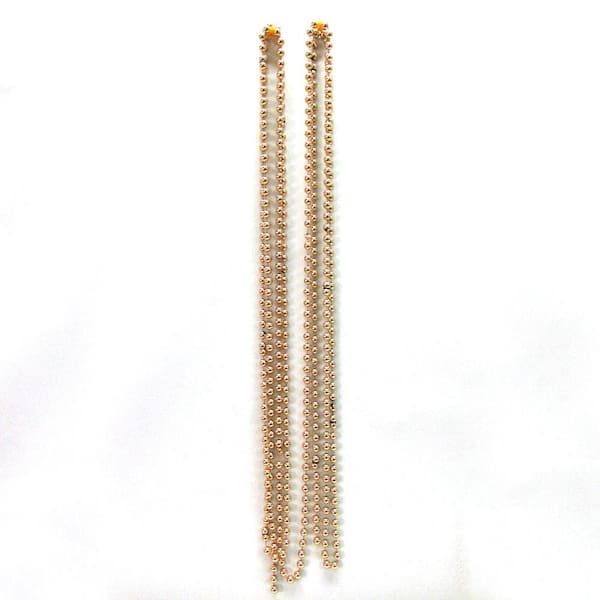 Holiday Traditions 18 ft. Gold Bead Garland