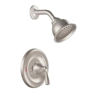 Banbury Single Handle 1-Spray Shower Faucet 1.75 GPM with high pressure in. Spot Resist Brushed Nickel (Valve Included)