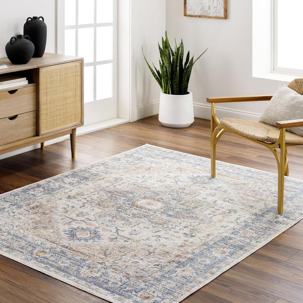 Lillian Sky Doormat 2 ft. x 4 ft. Machine-Washable Indoor Area Rug
