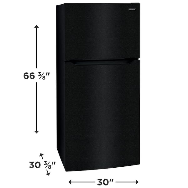 18.3 cu. ft. Top Freezer Refrigerator in Black, Energy Star, Garage Ready