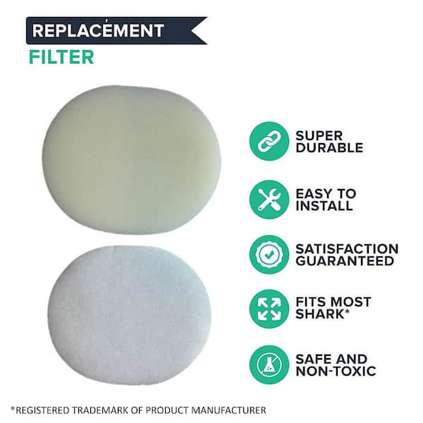 Details about   2 Foam & Felt Hepa Filter For Shark Navigator NV80 NV70 UV420 Vacuum XFF80 