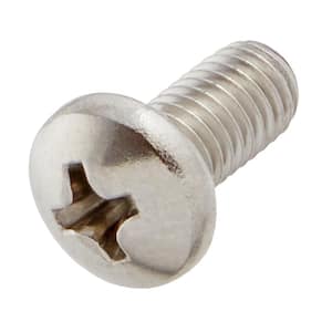 M5-0.8x10mm Stainless Steel Pan Head Phillips Drive Machine Screw 2-Pieces