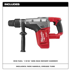 M18 FUEL 18V Lithium-Ion Brushless Cordless 1-9/16 in. SDS-Max Rotary Hammer with 13 Amp 5 in. Small Angle Grinder