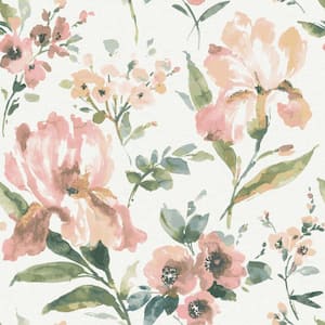 Iris Pink Peel and Stick Wallpaper