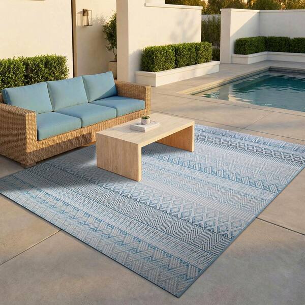 Cape Gables Surf 4 ft. x 6 ft. Indoor/Outdoor Area Rug