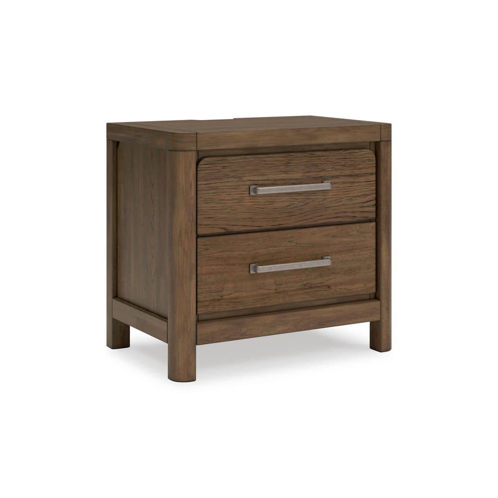 Cabalynn Natural Brown 2 Drawer Nightstand price history on PriceWatchPro