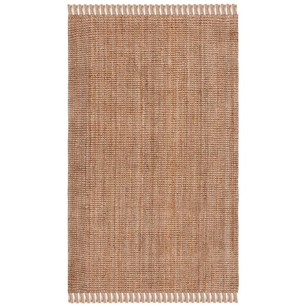 Natural Solid shops Loomed Area Rug by Safavieh New