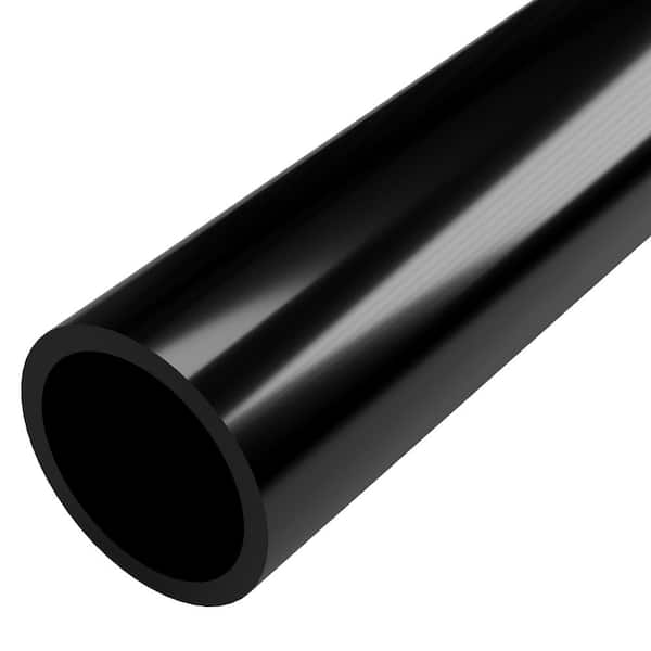 Formufit 1-1/2 in. x 5 ft. Furniture Grade Sch. 40 PVC Pipe in Black