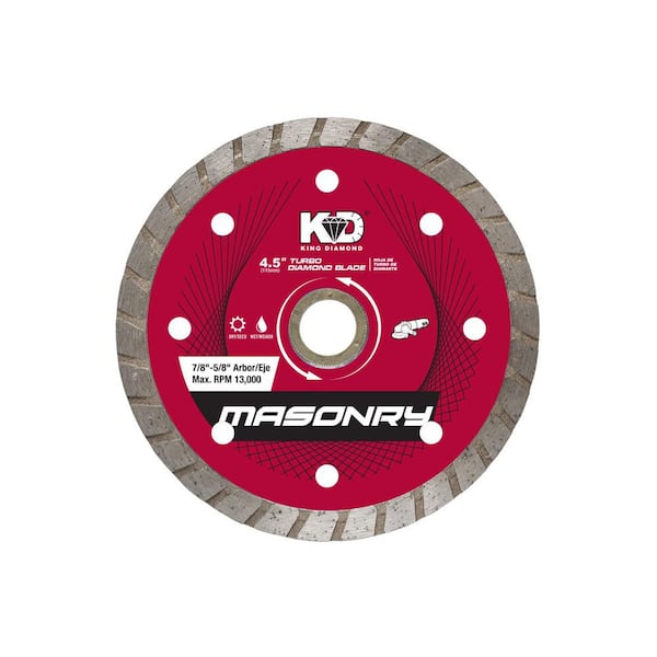4-1/2 in. Masonry Material Cutting Turbo Rim Diamond Blade