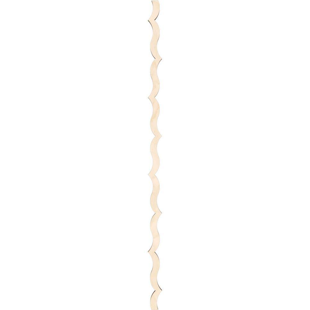 Birch Wood Decorative Slat Wall Panel Kit, 47" Height