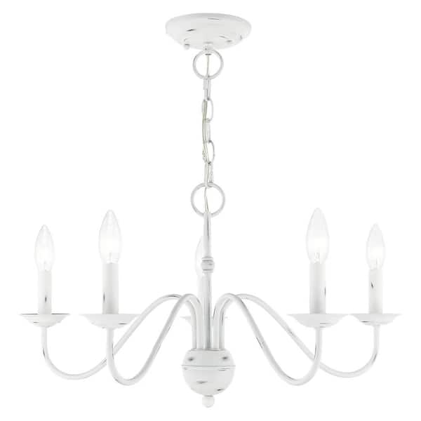 AVIANCE LIGHTING Riverview 5-Light Antique White Chandelier