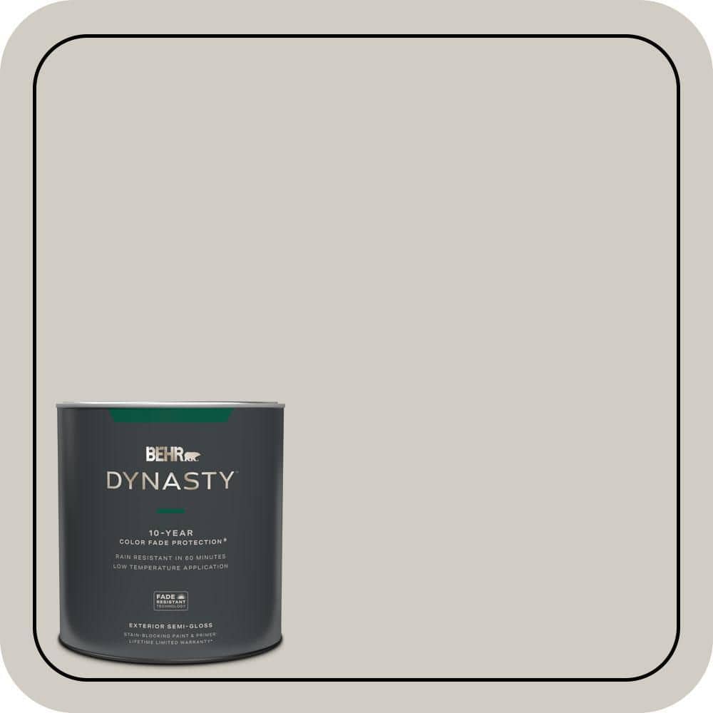 1 qt. Home Decorators Collection #HDC-NT-20 Cotton Grey Semi-Gloss Exterior Stain-Blocking Paint & Primer price history on PriceWatchPro