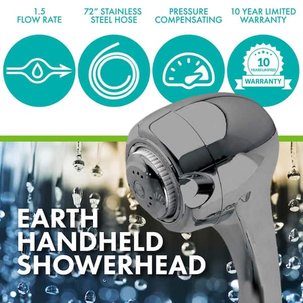 Niagara Conservation Earth Spa 3-Spray with 1.5 GPM 2.7-in. Wall