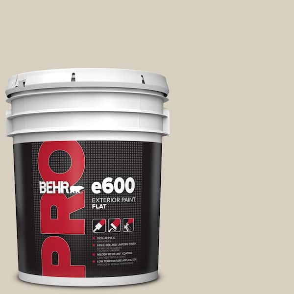 5 gal. #PPU7-09 Aged Beige Flat Exterior Paint