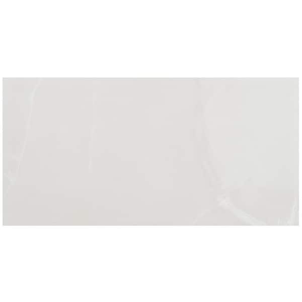 Ivy Hill Tile Saroshi Onyx Bianco 11.81 in. x 23.62 in. Matte