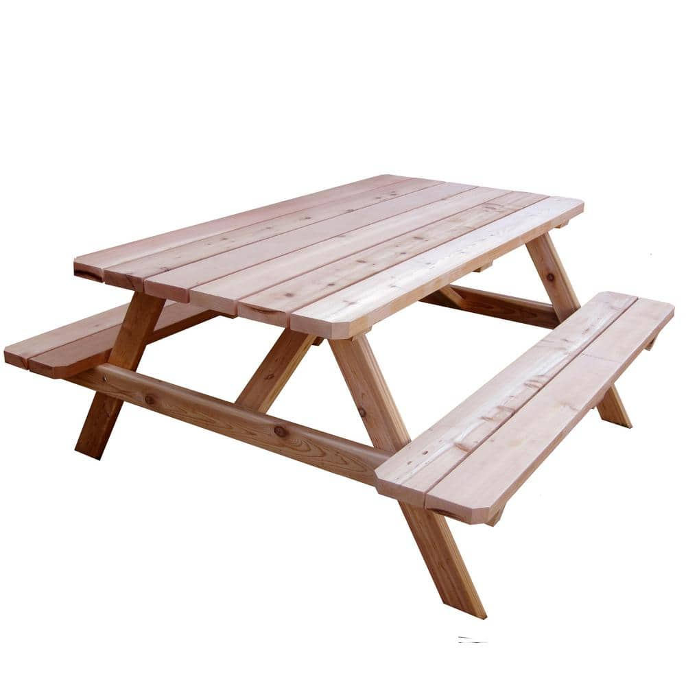 Outdoor Living Today 64 3 4 In X 66 In Patio Picnic Table Pic65 The Home Depot