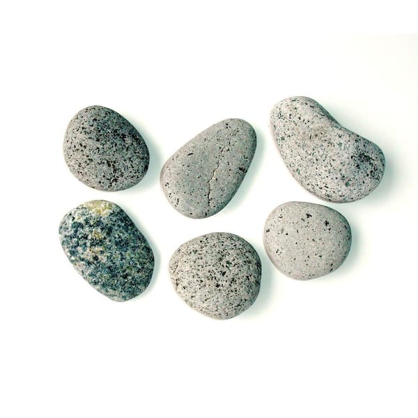 Geobunga 0.75 cu. ft. 2 in. x 3 in. 50 lbs. Natural Grey Beach Pebble
