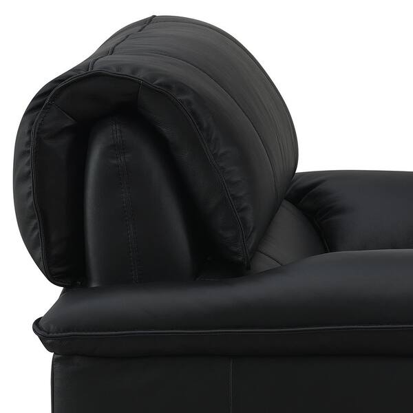 Acme Furniture Eilene Black Leather Arm Chair LV03702 - The