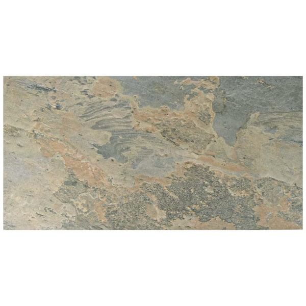 Ardesia Ocre 12-1/2 in. x 12 in. Porcelain Floor and Wall Take Home Tile Sample