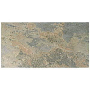 Ardesia Ocre 12-1/2 in. x 24-1/2 in. Porcelain Floor and Wall Tile (10.8 sq. ft./Case)