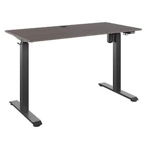 47.25 in. Rectangular Ash Grey Oak Electronic Standing Desk with Adjustable Height Feature