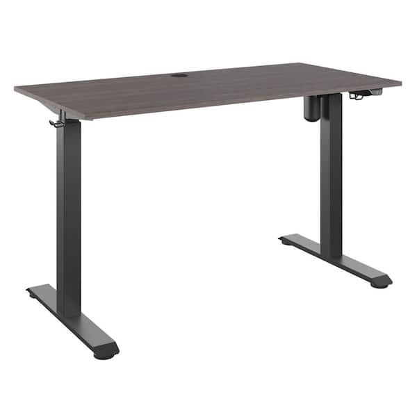Twin Star Home 47.25 in. Rectangular Ash Grey Oak Electronic Standing Desk with Adjustable Height Feature
