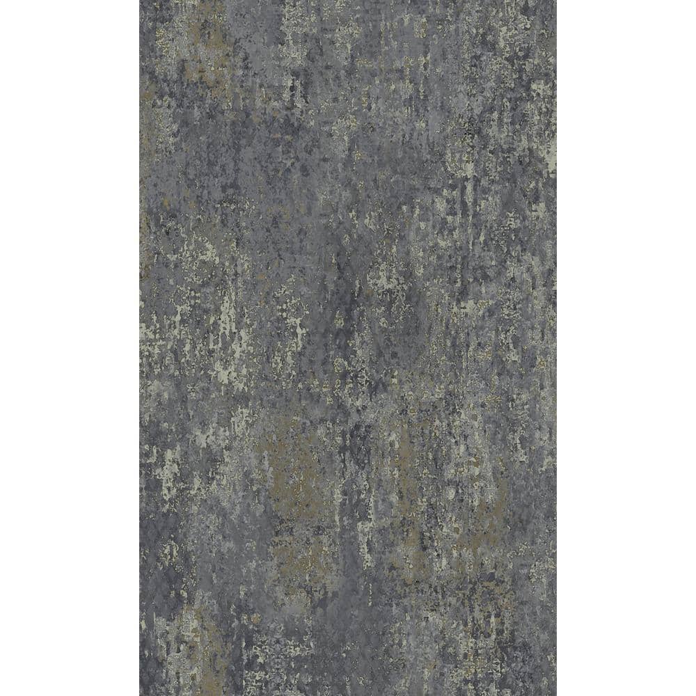 Navy Scratched Concrete Textured Wallpaper Double Roll