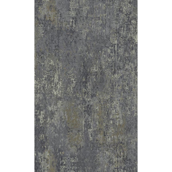 Walls Republic Navy Scratched Concrete Textured Print Non-Woven Non-Pasted Textured Wallpaper 57 Sq. Ft.