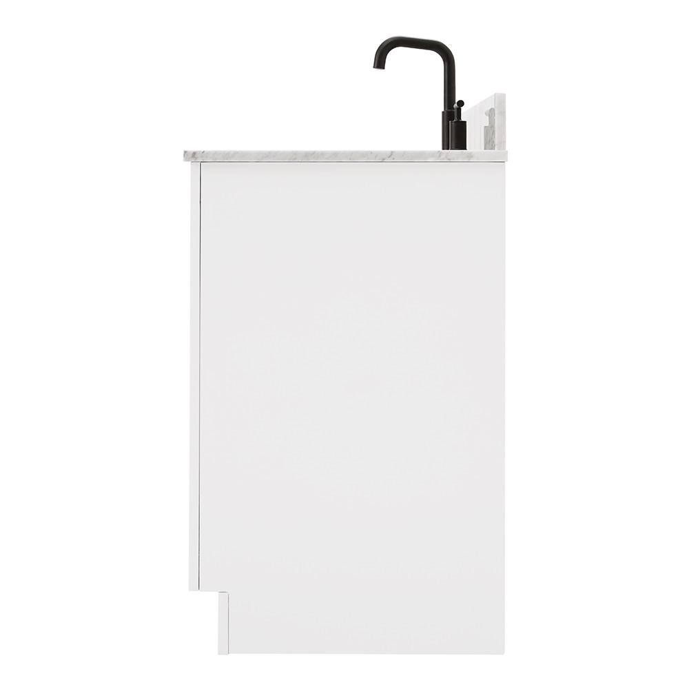 Ariel White 37" Single Basin Vanity with Marble Top