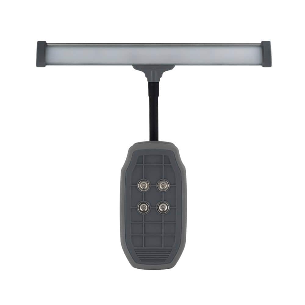 Gray Battery Operated LED Clamp Grill Light