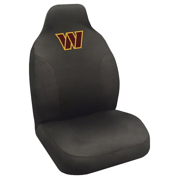 FANMATS NFL - Washington Commanders Black Polyester Embroidered 0.1 in. x 20 in. x 40 in. Seat Cover