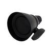 Westbrass 6-Spray 2.3 in. Single Tub Wall Mount Fixed Adjustable Shower Head in Matte Black R306-62