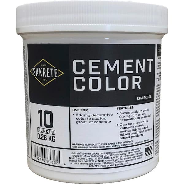 SAKRETE 10 oz. Cement Color Charcoal