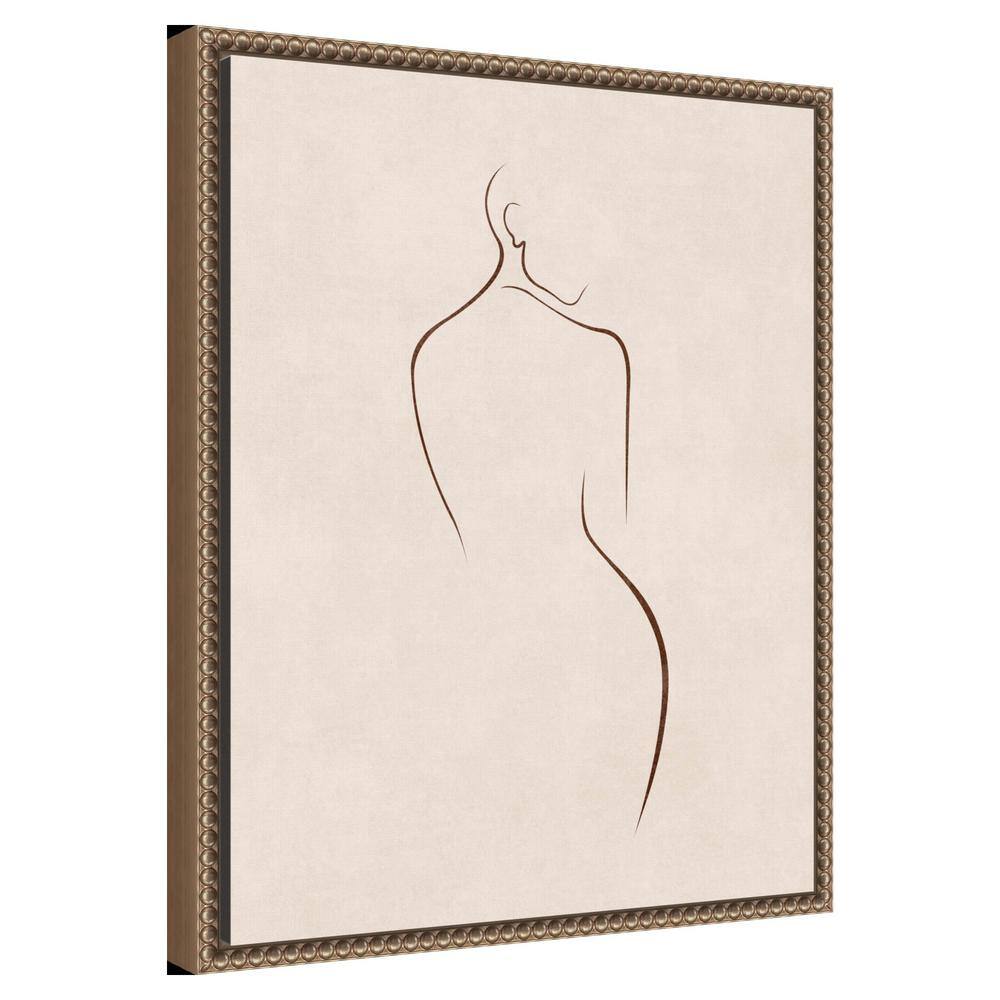 Emel Tunaboylu Bronze Floater Frame Abstract Canvas Art Print 16 x 20