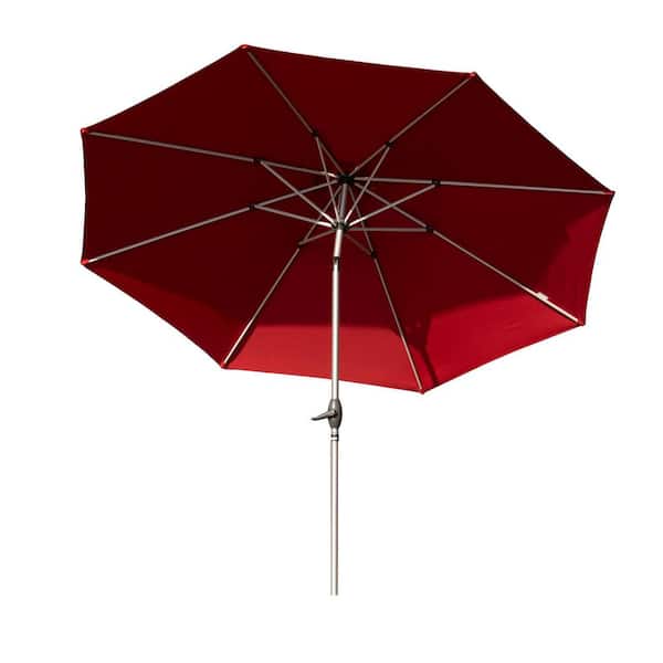Tileon 10 ft. Aluminium Market Patio Umbrella with Push Tileon 10 ft. Aluminium Market Patio Umbrella with Push