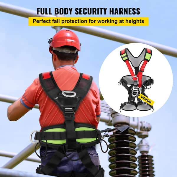 Safety Climbing Harness Rock Tree Body Fall Protection Rappelling Harn