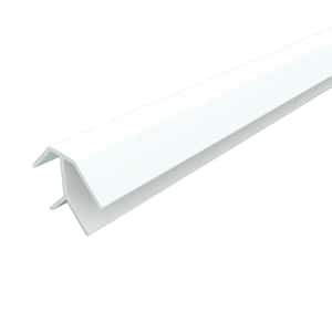4 ft. White Aluminum Corner Profile (2-Pieces)