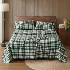 Cotton Flannel 4-Piece Finton Cotton Queen Sheet Set