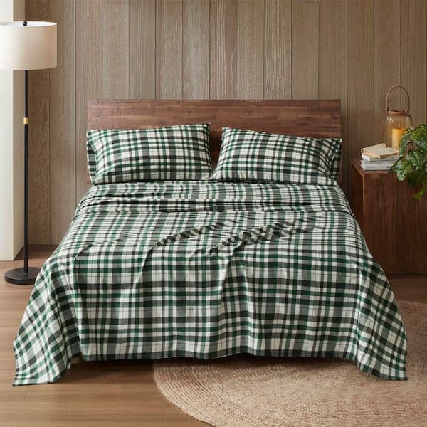 Cotton Flannel 4-Piece Finton Cotton King Sheet Set