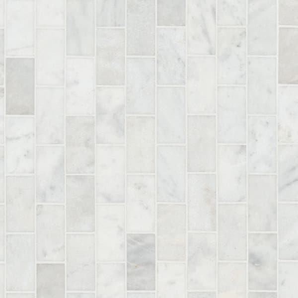 Mohawk® First Snow 18 x 18 Marble Floor and Wall Tile