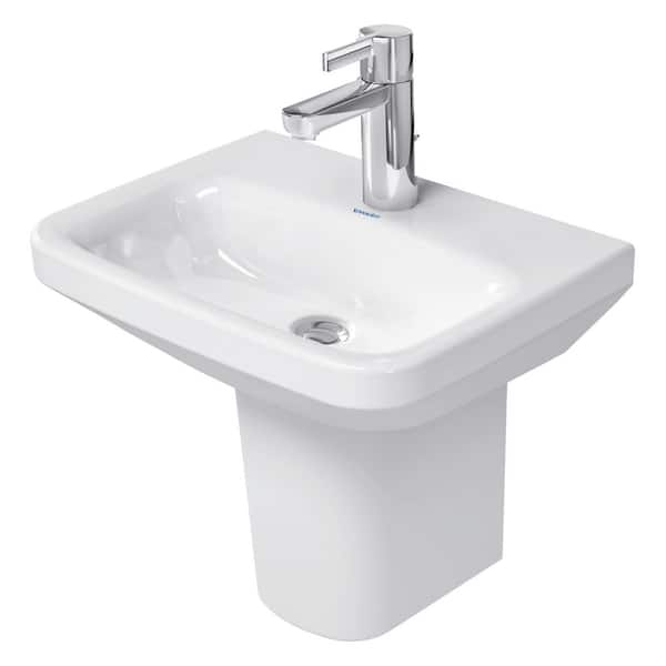 Duravit DuraStyle 17.75 in. Rectangular Bathroom Sink in White